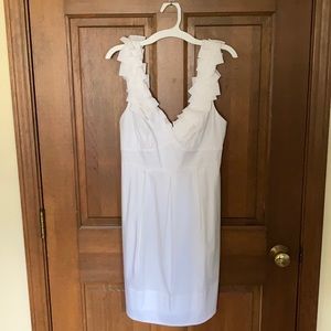 BCBG Max Azria white dress.